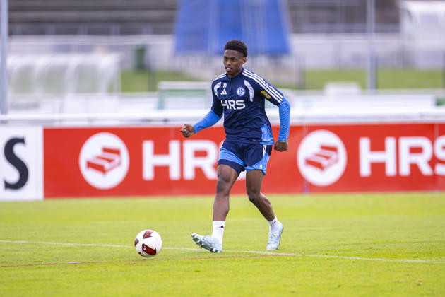 September 8, 2026, Soccer, FC Schalke 04 training session, Junior Adamu, FC Schalke 04, Gelsenkirchen, FC Schalke 04 training facility, North Rhine-Westphalia, Germany, xRHR, PHOTO YYx Copyright: RHR-FOTOx RHR-FOTO YY