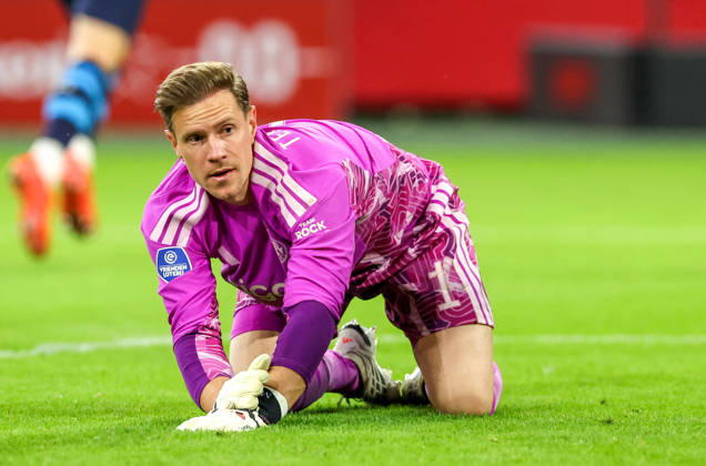 AMSTERDAM: AFC Ajax Amsterdam goalkeeper Marc Ter Stegen during the Vriendenloterij Eredivisie match between Ajax and PSV at the Johan Cruijff ArenA on September 5, 2026, in Amsterdam, the Netherlands. PETER LOUS EYE4IMAGES DeFodi Images