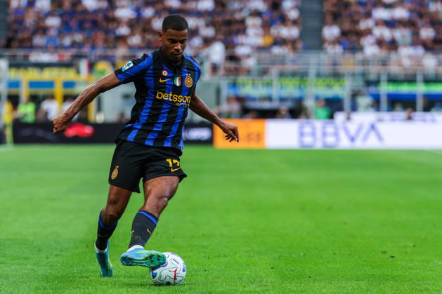 Andy Diouf of FC Internazionale seen in action during Serie A Enilive 2026 27 football match between FC Internazionale and SSC Napoli. Italy Copyright: xBEAUTIFULxSPORTS Carabellix