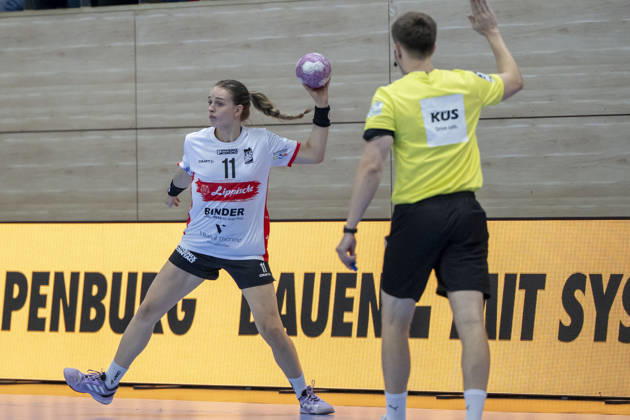 Alsco Women s Handball Bundesliga, 2026–2027 Season: SV Union Halle Neustadt vs. HSG Blomberg Lippe, Halle, Germany, September 9, 2026. Pictured: Isabelle Axmann, Blomberg, Halle Saale, SWH Arena, Saxony-Anhalt, Germany
