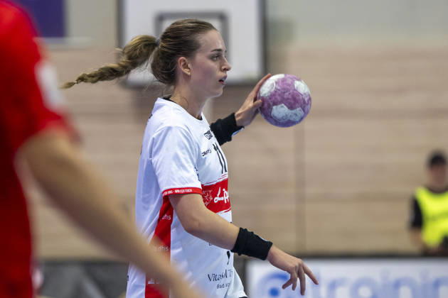Alsco Women s Handball Bundesliga, 2026–2027 Season: SV Union Halle Neustadt vs. HSG Blomberg Lippe, Halle, Germany, September 9, 2026. Pictured: Isabelle Axmann, Blomberg, Halle Saale, SWH Arena, Saxony-Anhalt, Germany