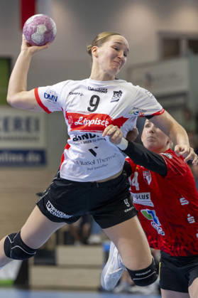 Alsco Women s Handball Bundesliga, 2026–2027 Season: SV Union Halle Neustadt vs. HSG Blomberg Lippe, Halle, Germany, September 9, 2026. Pictured: Nieke Kühne Kuehne, Blomberg, Halle Saale, SWH Arena, Saxony-Anhalt, Germany