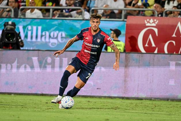IPA88348478 - Daniel Maldini of Cagliari Calcio during the Cagliari Calcio vs. Inter - FC Internazionale Italian Serie A soccer match in Cagliari, Italy, on August 30, 2026 Copyright: xLuigixCanu IPAxSportx xx IPA88348478