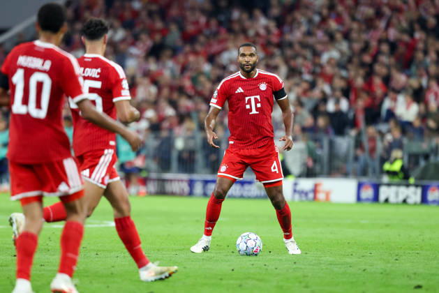 Jonathan Tah, FC Bayern Munich, No. 04 with the ball, GER, FC Bayern Munich vs. FK Bodo Glimt, Soccer, UEFA Champions League, Group Stage, Matchday 1, 2026–2027 Season, September 10, 2026, GER, FC Bayern Munich vs. FK Bodo Glimt, Soccer, UEFA Champions League, Group Stage, Matchday 1, 2026–2027 Season, September 10, 2026, Munich Copyright: xEibner-Pressefoto JennixMaulx EP_JML