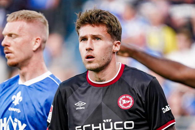 Germany Soccer Season 2026–2027, 2. Bundesliga, Matchday 5, SV Darmstadt 98 vs. Arminia Bielefeld, Merck Stadium at Böllenfalltor, Darmstadt; Joel Grodowski, Arminia Bielefeld; 11 portrait photos; portrait; individual shot; facial expressions; Darmstadt; Merck Stadium at Böllenfalltor; Germany Copyright: xBennetxLongx