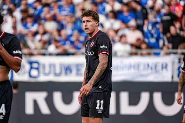 Germany Soccer Season 2026–2027, 2. Bundesliga, Matchday 5, SV Darmstadt 98 vs. Arminia Bielefeld, Merck Stadium at Böllenfalltor, Darmstadt, Joel Grodowski, Arminia Bielefeld, 11 facial expressions, emotions, Darmstadt, Merck Stadium at Böllenfalltor, Germany Copyright: xBennetxLongx