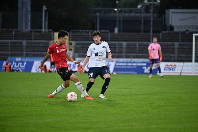 September 11, 2026, Germany, Soccer, Regionalliga Nord, Matchday 8, 2026–2027 Season, Oldenburg, Marschwegstadion, VfB Oldenburg vs. Hannover 96 II U23 Vjekoslav TARITAS (VfB Oldenburg) 7, Asuma IKARI (Hannover 96 II U23) 15, Oldenburg, Marschwegstadion, Lower Saxony, Germany Copyright: xnordphotoxGmbHx xRojahnx