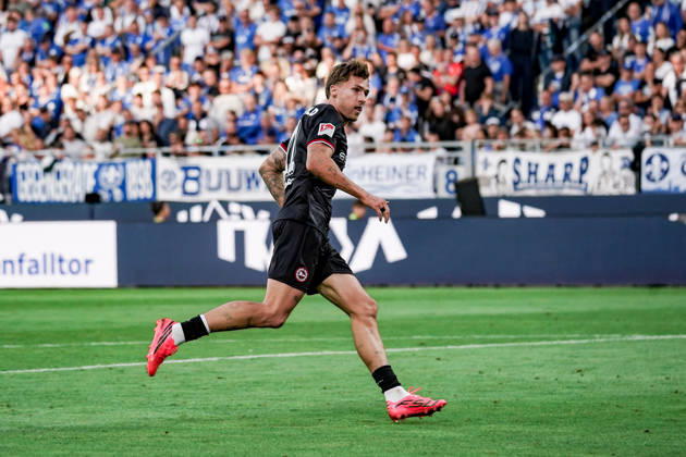Germany Soccer Season 2026–2027, 2. Bundesliga, Matchday 5, SV Darmstadt 98 vs. Arminia Bielefeld, Merck Stadium at Böllenfalltor, Darmstadt, Joel Grodowski, Arminia Bielefeld, 11 Darmstadt, Merck Stadium at Böllenfalltor, Germany Copyright: xBennetxLongx