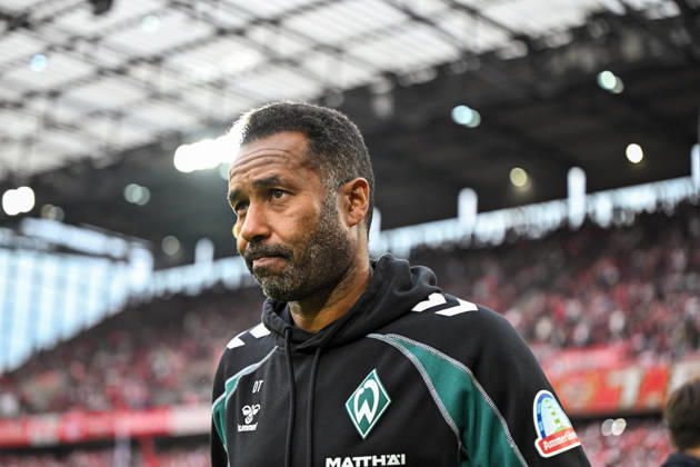 September 12, 2026, GER, Soccer, Men s, 1st Bundesliga, 2026–2027 season, Matchday 3, 1. FC Köln vs. SV Werder Bremen Daniel Thioune Werder Bremen, Coach DFB and DFL regulations prohibit any use of photographs as image sequences and or quasi-video Köln Rhein Energie Stadium, North Rhine-Westphalia, Germany Copyright: xNordphoto Wiegandx