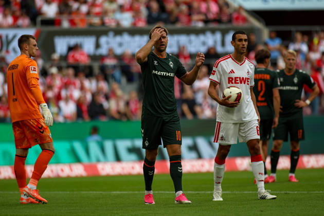 September 12, 2026, GER, Soccer, Men s, Bundesliga, 1. Bundesliga, 2026–2027 Season, 1. FC Köln vs. SV Werder Bremen, Niclas Füllkrug (SVW) gesturing, gestures Copyright: xSvenxHanischx