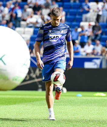 September 12, 2026, SNP Arena, Sinsheim, GER, 1. Bundesliga, TSG Hoffenheim vs. VfB Stuttgart, Andrej Kramaric, Hoffenheim. DFL regulations prohibit any use of photographs as image sequences and or quasi-video. Photo by Hasan Bratic, DeFodi Images