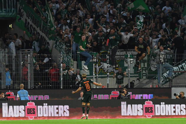 Niclas Fuellkrug of Werder Bremen celebrates after scoring his team’s first goal, making the score 1–1, during the Bundesliga match between 1. FC Köln and SV Werder Bremen at RheinEnergieStadion on September 12, 2026, in Cologne, Germany. Photo by Ralf Treese, DeFodi Images. Niclas Fuellkrug of Werder Bremen celebrates after scoring his team’s first goal during the Bundesliga match between 1. FC Köln and SV Werder Bremen at RheinEnergieStadion on September 12, 2026 in Cologne, Germany. Photo by Ralf Treese, DeFodi Images. DFB and DFL regulations prohibit any use of photographs as image sequences and or quasi-video. Photo by Ralf Treese, DeFodi Images.