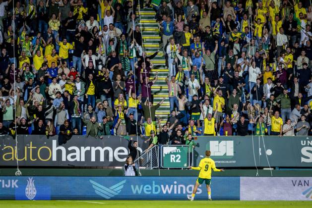 SITTARD - Anthony Descotte of Fortuna Sittard celebrates scoring the 1-1 during the Dutch Eredivisie match between Fortuna Sittard and Ajax at the Fortuna Sittard stadium on September 12, 2026, in Sittard, the Netherlands. MORITZ MUELLER ANP Eredivisie 2026 27 xVIxANPxSportx xxANPxIVx 568356488 originalFilename: 568356488