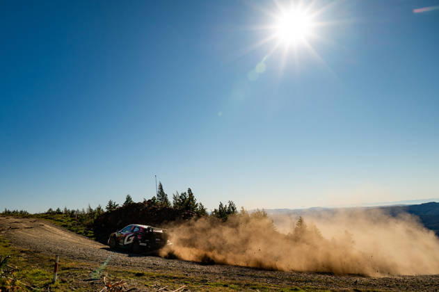 IPA88469709 - Driver Elfyn Evans and co-driver Scott Martin of the Toyota Gazoo Racing WRT team, driving a Toyota GR Yaris Rally1, are in third place on the third day of the race during the FIA World Rally Championship WRC, Motorsport Rallye, WM Rally Chile Biobío 2026 on September 12 in Concepción, Chile. Copyright: xLucaxBarsali IPAxSportx xx IPA88469709