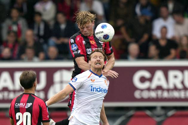 ROTTERDAM - (lr) Jan Plug of Excelsior Rotterdam, Dani de Wit of FC Utrecht during the Dutch Eredivisie match between Excelsior and FC Utrecht at Woudestein Stadium on September 13, 2026 in Rotterdam, the Netherlands. TOBIAS KLEUVER ANP Eredivisie 2026 27 xVIxANPxSportx xxANPxIVx 568469802 originalFilename: 568469802