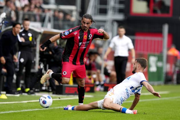 ROTTERDAM - (lr) Irakli Yegoian of Excelsior Rotterdam, Davy van den Berg of FC Utrecht during the Dutch Eredivisie match between Excelsior and FC Utrecht at Woudestein Stadium on 13 September 2026 in Rotterdam, the Netherlands. TOBIAS KLEUVER ANP Eredivisie 2026 27 xVIxANPxSportx xxANPxIVx 568473838 originalFilename: 568473838