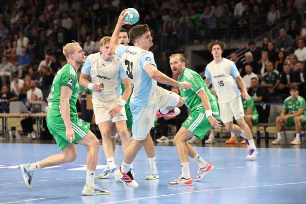 September 13, 2026, xBHAx, Handball, Opel HBL, 2026–2027 Season, 1st HBL, Füchse Berlin vs. VfL Gummersbach, Max Schmeling Hall, Kay Smits, VfL Gummersbach 31 on offense, Berlin, Deutschkand