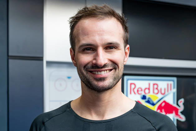 Mathias Niederberger, Goaltender, EHC Red Bull Munich, 35, Portrait, GER, EHC Red Bull Munich, Ice Hockey, DEL, Open Locker Room, September 14, 2026, Photo: HMB Media, Heike Feiner Copyright: HMBxMedia HeikexFeiner