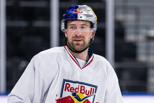 Maximilian Kastner, EHC Red Bull Munich, 93 Portrait, GER, EHC Red Bull Munich, ice hockey, training session ahead of the DEL season opener, September 14, 2026. Photo: HMB Media, Heike Feiner Copyright: HMBxMedia HeikexFeiner
