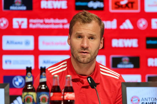 Anton Gavel, FC Bayern Basketball, Head Coach at the press conference, GER, FC Bayern Basketball, Season Opener Press Conference, 2026–2027 Season, September 15, 2026, GER, FC Bayern Basketball, Season-Opening Press Conference, 2026–2027 Season, September 15, 2026, Munich Copyright: xEibner-Pressefoto JennixMaulx EP_JML