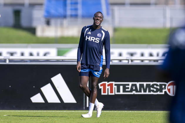 September 15, 2026, Soccer, FC Schalke 04 practice, Bryan Lasme, FC Schalke 04, Gelsenkirchen, FC Schalke 04 training facility, North Rhine-Westphalia, Germany, xRHR, PHOTO YYx Copyright: RHR-FOTOx RHR-FOTO YY