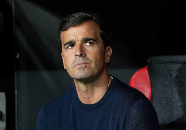 Carles Martinez, Bayer 04 Leverkusen, Head Coach (GER), Bayer 04 Leverkusen vs. NK Celje, UEFA Europa League, Matchday 1, 2026–27 Season, BayArena, Leverkusen, September 16, 2026 DFL regulations prohibit any use of photographs as image sequences and or quasi-video Bayer 04 Leverkusen vs. Celje, UEFA Europa League, Matchday 1, 2026–27 season, September 16, 2026, Leverkusen Copyright: xEibner-Pressefoto ScottxColemanx EP_SCN