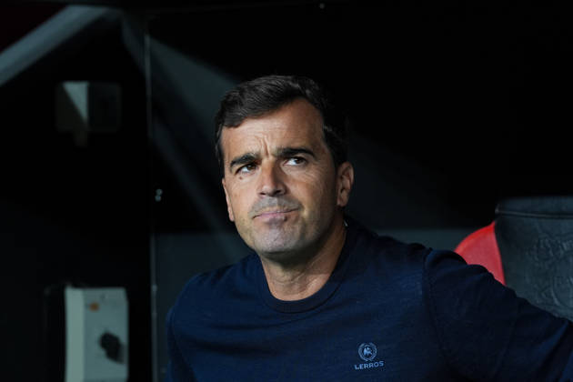 Carles Martinez, Bayer 04 Leverkusen, Head Coach (GER), Bayer 04 Leverkusen vs. NK Celje, UEFA Europa League, Matchday 1, 2026–27 Season, BayArena, Leverkusen, September 16, 2026. DFL regulations prohibit any use of photographs as image sequences and or quasi-video. Bayer 04 Leverkusen vs. Celje, UEFA Europa League, Matchday 1, 2026–27 Season, September 16, 2026, Leverkusen Copyright: xEibner-Pressefoto ScottxColemanx EP_SCN