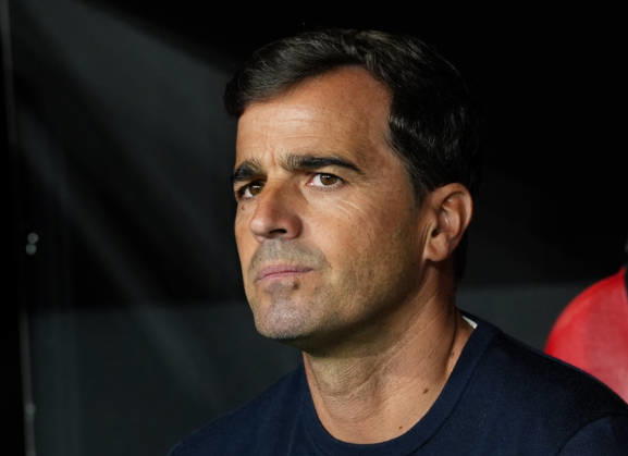 Carles Martinez, Bayer 04 Leverkusen, Head Coach (GER), Bayer 04 Leverkusen vs. NK Celje, UEFA Europa League, Matchday 1, 2026–27 Season, BayArena, Leverkusen, September 16, 2026 DFL regulations prohibit any use of photographs as image sequences and or quasi-video Bayer 04 Leverkusen vs. Celje, UEFA Europa League, Matchday 1, 2026–27 season, September 16, 2026, Leverkusen Copyright: xEibner-Pressefoto ScottxColemanx EP_SCN