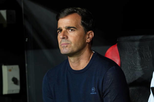 Carles Martinez, Bayer 04 Leverkusen, Head Coach (GER), Bayer 04 Leverkusen vs. NK Celje, UEFA Europa League, Matchday 1, 2026–27 Season, BayArena, Leverkusen, September 16, 2026 DFL regulations prohibit any use of photographs as image sequences and or quasi-video Bayer 04 Leverkusen vs. Celje, UEFA Europa League, Matchday 1, 2026–27 season, September 16, 2026, Leverkusen Copyright: xEibner-Pressefoto ScottxColemanx EP_SCN