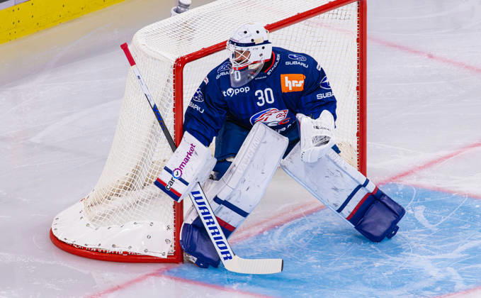 Ice Hockey National League Regular Season: ZSC Lions vs. SC Ber Zurich, Switzerland, September 15, 2026. No. 30 Simon Hrubec, goalkeeper for the ZSC Lions Copyright: xAndreasxHaasx