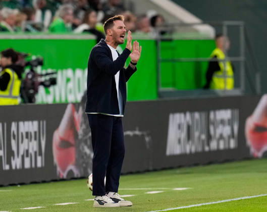 Tobias Strobl, VfL Wolfsburg head coach, reacts to the result of the match between VfL Wolfsburg and SV Darmstadt 98, 2. Bundesliga, Matchday 6, 2026–27 season, Volkswagen Arena, Wolfsburg, September 18, 2026 DFL regulations prohibit any use of photographs as image sequences and or quasi-video VfL Wolfsburg vs. SV Darmstadt 98, 2. Bundesliga, Matchday 6, 2026–27 season, September 18, 2026, Wolfsburg Copyright: xEibner-Pressefoto ScottxColemanx EP_SCN