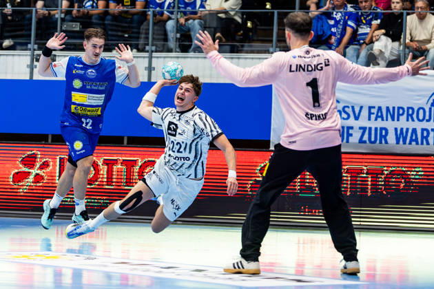 September 18, 2026, GER, Handball, Men, 2026–2027 Season, Opel 1st Division, Matchday 5, ThSV Eisenach vs. THW Kiel, Rasmus Ankermann (THW Kiel), 99817 Eisenach, Werner Assmann, Halle Am Sportpark, Thuringia, Germany