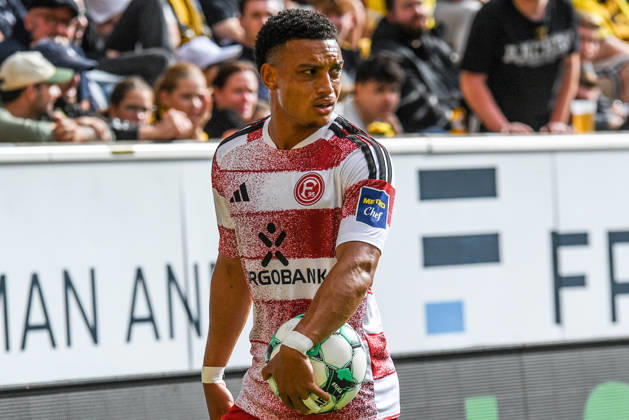 Steven van der Sloot, Fortuna Düsseldorf, 2, Single Frame, Action, September 19, 2026, Aachen, Germany, Soccer, 3rd Division, TSV Alemannia Aachen vs. Fortuna Düsseldorf, Soccer, 3rd Division, TSV Alemannia Aachen vs. Fortuna Düsseldorf, DFB and DFL regulations prohibit any use of photographs as image sequences and or quasi-video xmhx