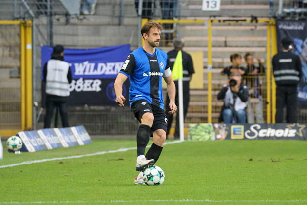 Lukas Klünter, SV Waldhof Mannheim, 24, Soccer 3rd Division, Matchday 7, SV Waldhof Mannheim vs. SC Preußen Münster on September 20, 2026, at Carl Benz Stadium in Mannheim, Germany, 2026, Franz Reindel, Mannheim, Carl Benz Stadium, Germany Copyright: xFranzxReindelx