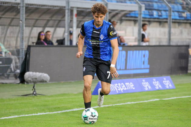 Lovis Bierschenk, SV Waldhof Mannheim, 7th Soccer 3rd Division, Matchday 7, SV Waldhof Mannheim vs. SC Preußen Münster on September 20, 2026, at Carl Benz Stadium in Mannheim, Germany, 2026; Franz Reindel, Mannheim, Carl Benz Stadium, Germany Copyright: xFranzxReindelx