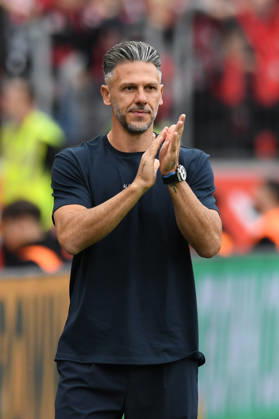 Coach Martin Demichelis of RB Leipzig cheers on his team. GER, Bayer 04 Leverkusen vs. RB Leipzig, Soccer, Bundesliga, Matchday 4, 2026–2027 season, September 20, 2026 DFL regulations prohibit any use of photographs as image sequences and or quasi-video GER, Bayer 04 Leverkusen vs. RB Leipzig, Soccer, Bundesliga, Matchday 4, 2026–2027 season, September 20, 2026, Leverkusen Copyright: xEibner-Pressefoto ThomasxThienelx EP_TTL