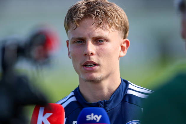 September 23, 2026, Soccer, FC Schalke 04 Training Session: Interview with Luca Vozar, FC Schalke 04, Gelsenkirchen, FC Schalke 04 Training Facility, North Rhine-Westphalia, Germany, xRHR, PHOTO YYx Copyright: RHR-FOTOx RHR-FOTO YY