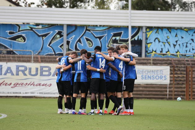 SV Waldhof Mannheim Team: Pre-Match Motivation for the Soccer Friendly Match, SV Waldhof Mannheim vs. SV 07 Elversberg on September 24, 2026, at Seppl Herberger Stadium in Mannheim, Germany; Seppl Herberger Stadium, Mannheim, Germany Copyright: xFranzxReindelx