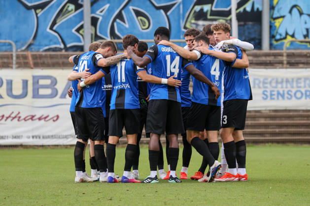 SV Waldhof Mannheim Team: Pre-Match Motivation for the Soccer Friendly Match, SV Waldhof Mannheim vs. SV 07 Elversberg on September 24, 2026, at Seppl Herberger Stadium in Mannheim, Germany; Seppl Herberger Stadium, Mannheim, Germany Copyright: xFranzxReindelx