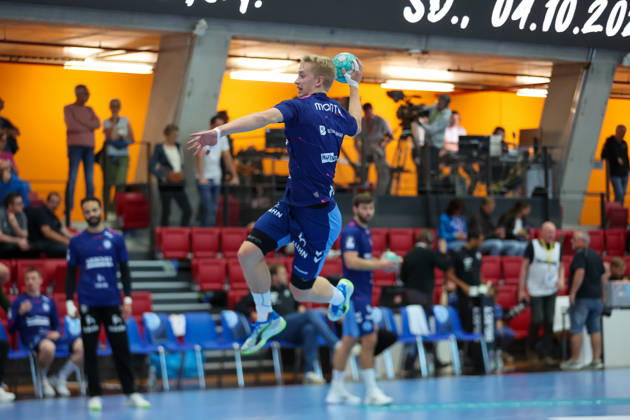 Torben Matzken, TVB Stuttgart, age 22, warming up GER, TVB Stuttgart vs. HC Erlangen, Handball, DHB Cup, Matchday 2, 2026–2027 season, September 24, 2026 GER, TVB Stuttgart vs. HC Erlangen, Handball, DHB Cup, Matchday 2, 2026–2027 season, September 24, 2026 Stuttgart Copyright: xEibner-Pressefoto SoerenxHerwegx EP_SHG