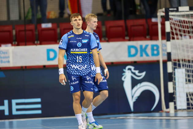 Simone Mengon, TVB Stuttgart, September 15, Germany, TVB Stuttgart vs. HC Erlangen, Handball, DHB Cup, Matchday 2, 2026–2027 Season, September 24, 2026 GER, TVB Stuttgart vs. HC Erlangen, Handball, DHB Cup, Matchday 2, 2026–2027 season, September 24, 2026 Stuttgart Copyright: xEibner-Pressefoto SoerenxHerwegx EP_SHG