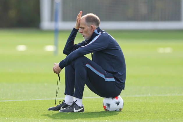 England MD-1 Training, Nations League Thomas Tuchel, Manager of England during the England MD-1 training session ahead of the 2026 27 UEFA Nations League Group A3 match vs Spain, Tottenham Hotspur Training Ground, Enfield, England on 25 September 2026 Credit: Tiego Grenho Every Second Media Editorial use only. All images are copyright Every Second Media Limited. No images may be reproduced without prior permission. Copyright: xIMAGO EveryxSecondxMediax ESM-2188-0008 TiegoxGrenhox xEveryxSecondxMediax
