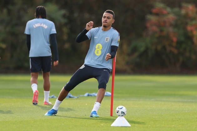 England MD-1 Training, Nations League Morgan Rogers of England during the England MD-1 training session ahead of the 2026 27 UEFA Nations League Group A3 match vs Spain, Tottenham Hotspur Training Ground, Enfield, England on 25 September 2026 Credit: Tiego Grenho Every Second Media Editorial use only. All images are copyright Every Second Media Limited. No images may be reproduced without prior permission. Copyright: xIMAGO EveryxSecondxMediax ESM-2188-0034 TiegoxGrenhox xEveryxSecondxMediax