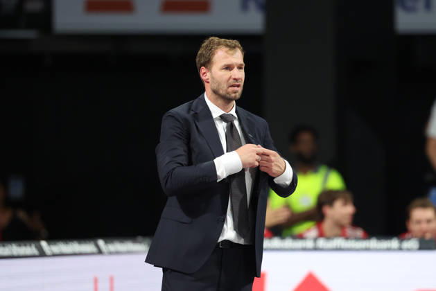 Anton Gavel, FC Bayern Basketball, Head Coach, GER, FC Bayern Basketball vs. Alba Berlin, Basketball, easycredit Basketball Bundesliga, Matchday 23, 2026–2027 Season, September 26, 2026, GER, FC Bayern Basketball vs. Alba Berlin, Basketball, easycredit Basketball Bundesliga, Matchday 23, 2026–2027 Season, September 26, 2026, Munich Copyright: xEibner-Pressefoto JennixMaulx EP_JML