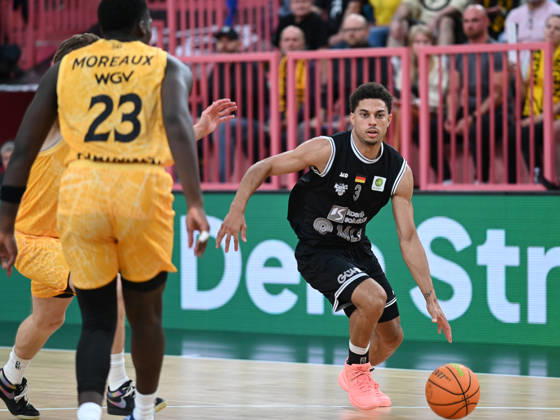 Kevin McClain, MLP Academics Heidelberg, September 3, GER, Tigers Tübingen vs. MLP Academics Heidelberg, Basketball, ProA, Matchday 1, 2026–2027 Season, September 26, 2026 GER, Tigers Tübingen vs. MLP Academics Heidelberg, Basketball, ProA, Matchday 1, 2026–2027 Season, September 26, 2026 Tigers Tübingen Copyright: xEibner-Pressefoto NicolasxWoernx EP_NWN