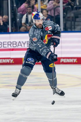 Ryan Murphy, EHC Red Bull Munich, 24, GER; EHC Red Bull Munich vs. Löwen Frankfurt, ice hockey, DEL, 2026–2027 season, Matchday 4, September 27, 2026; Photo: HMB Media, Heike Feiner Copyright: HMBxMedia HeikexFeiner