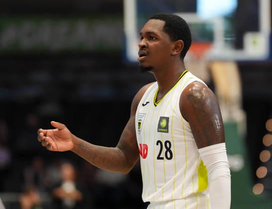 Glen Abram Jr. Medikamente per Klick Bayreuth, 28 Reacts GER, EPG Baskets Koblenz vs. Medikamente per Klick Bayreuth, Barmer 2 Basketball Bundesliga, ProA, Matchday 1, 2026–27 Season, EPG Arena, Koblenz, September 27, 2026 EPG Baskets Koblenz vs. Medikamente per Klick Bayreuth, ProA, Matchday 1, 2026–27 season, September 27, 2026, Koblenz Copyright: xEibner-Pressefoto ScottxColemanx EP_SCN