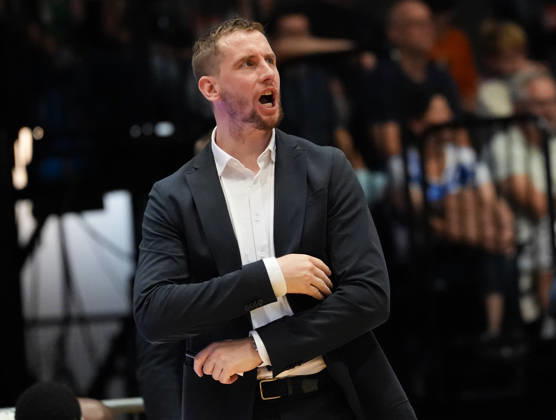 Vincent Van Sliedregt, Medikamente per Klick Bayreuth; Head Coach Reacts; GER; EPG Baskets Koblenz vs. Medikamente per Klick Bayreuth; Barmer 2 Basketball Bundesliga; ProA; Matchday 1, 2026–27 Season, EPG Arena, Koblenz, September 27, 2026 EPG Baskets Koblenz vs. Medikamente per Klick Bayreuth, ProA, Matchday 1, 2026–27 Season, September 27, 2026, Koblenz Copyright: xEibner-Pressefoto ScottxColemanx EP_SCN