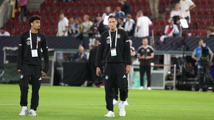 September 27, 2026, xrekx, Soccer UEFA Nations League, Germany vs. Greece, Nathaniel Brown (Germany), Younes Ebnoutalib (Germany), Augsburg (Germany)