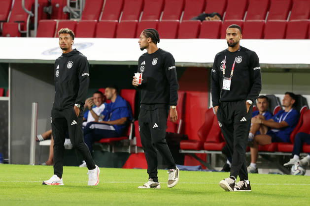 September 27, 2026, xrekx, Soccer UEFA Nations League, Germany vs. Greece, Bambase, Conte, Kevin Schade, Germany, Josha Vagnoman, Germany, Augsburg